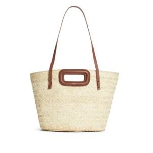 MAJE straw basket bag